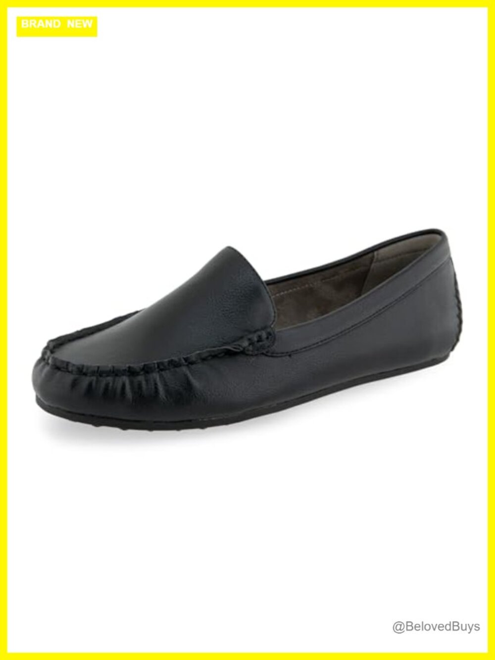 Faux Leather Loafers Slip-Ons OrthoLite Comfort Women's Casual Shoes